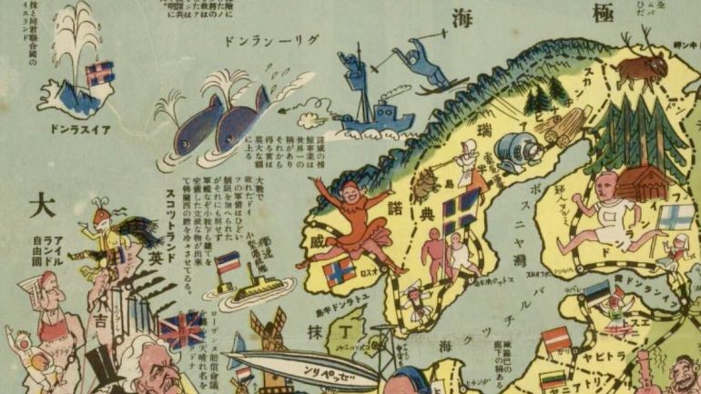 Статьи Туризм, Скандинавия на старинных японских картах |  Скандинавия на старинных японских картах